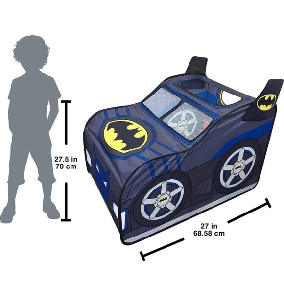 Batman Pop Up Batmobile Tent – Indoor Playhouse for Kids | Toy Gift - Picture 3 of 6